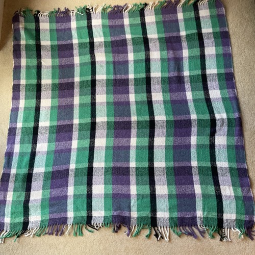 Vintage wool picnic blanket - picnic,