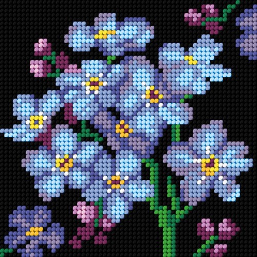 Forget nots tapestry canvas - forget-me-nots,