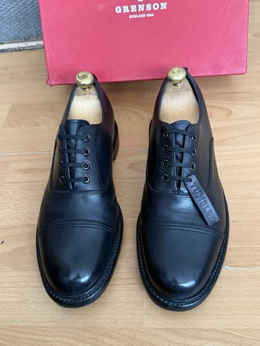 Grenson wren black - black, tumbled