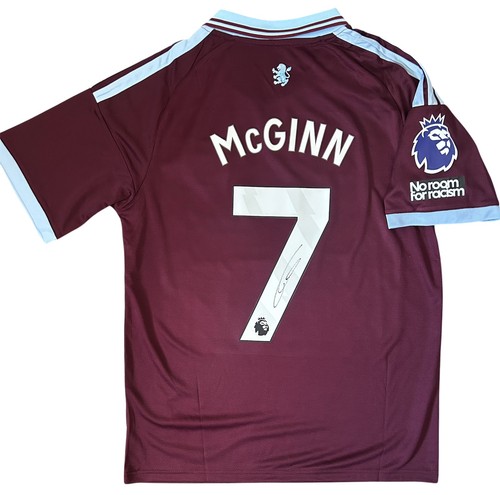John mcginn signed aston - mcginn, villa