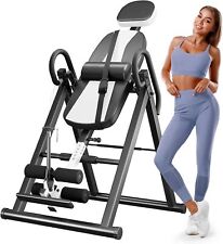 Heavy Duty Gravity Inversion Table Back Therapy Fitness Inverter Machine 300lbs