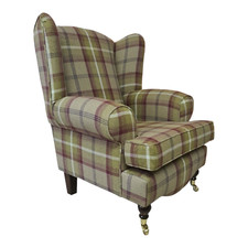 Queen Anne Wing Back Arm Chair