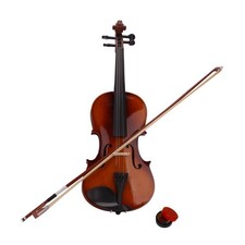 4/4 Acoustic Violin with Bow & Rosin & Case For Students Adults Natural Color UK