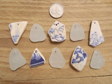 10 Drilled Sea Pottery And Sea