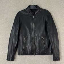 AllSaints Mens Leather Bomber
