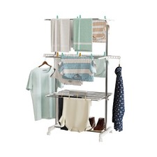 Clothes Airer 4 Tier Indoor Clothes Drying Rack Extra Large Clothes Horse HD