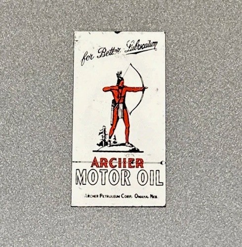 Vintage archer indian gasoline - vintage,