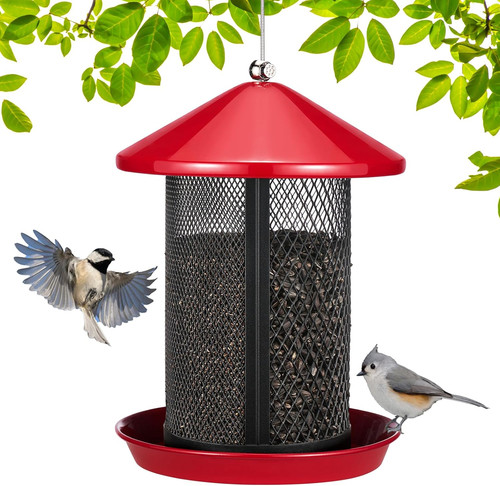 Metal hanging bird feeder - hanging,