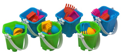 Mini kids beach bucket - beach, and