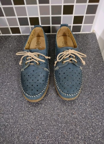 Loretta blue leather - loretta,