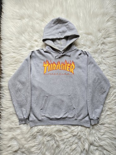 Thrasher flame logo hoodie - thrasher,