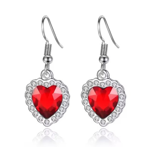 Heart ocean diamond cut red - heart, of