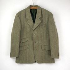 Brook Taverner Derby Tweed Jacket Mens 38R Green Wool Shooting Hacking Country