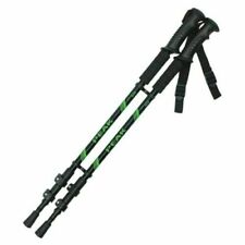 2 pc Aluminium Walking Hiking Trekking Poles Sticks Anti-shock Hand Strap Black