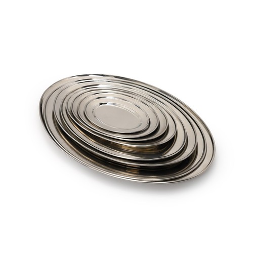 Oval serving platter stainless - oval,