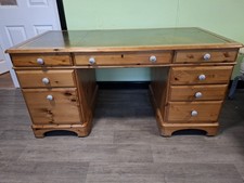 Pine Ducal Desk With Green