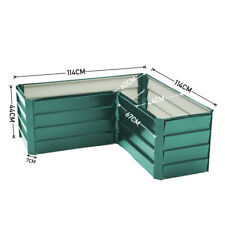 Outdoor Garden Metal Raised Vegetable Planter Splicable Flower Trough Grow Bed