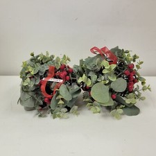 Set of 2 8" Eucalyptus and