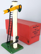 O Gauge  HORNBY TRAINS No. 2  Single Arm Distant SIGNAL / Boxed - 42360  (C)