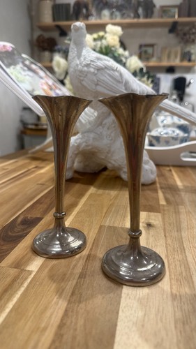 Pair vintage silver - vintage, plated