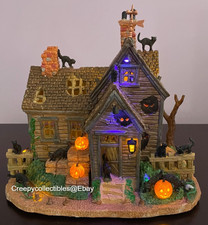 Lemax Spooky Town Viki's Cattery- Outstanding Condition, Lights & Sound- Retired