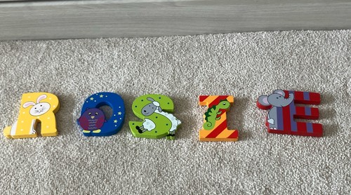 Nursery wooden name blocks - nursery,