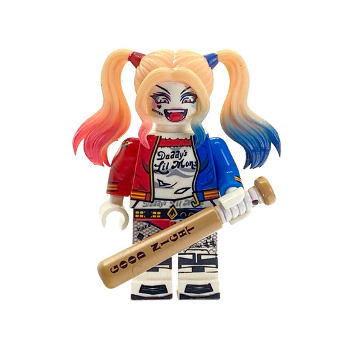 Harley quinn minifigure custom - quinn,