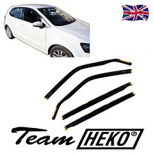 Heko Wind Deflectors For VW Polo 6R 5-Door 2009-2017 4PC Tinted