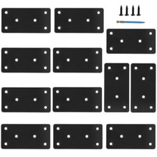 12Pcs 3.94 x 1.97 Inch Black