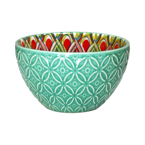 Green ceramic bowl tuscany - green,