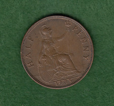 British 1935 Half Penny King