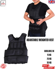 Weighted Vest Adjustable Running 10kg 20Kg 30KG Jacket Strength Fitness Home Gym