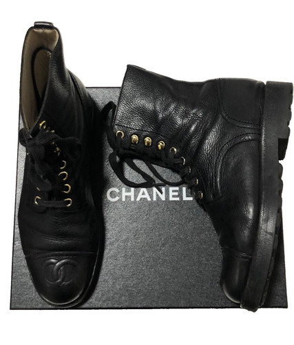 Chanel boots uk4 24cm - ,