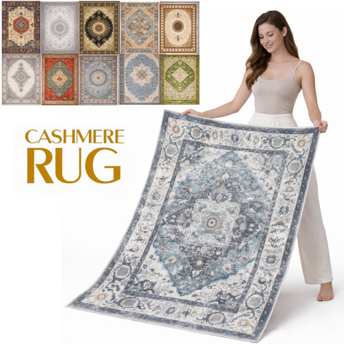 Luxury washable cashmere rug - ,