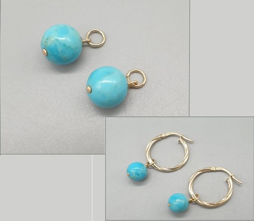 Pair 9ct yellow gold - pair, arizona