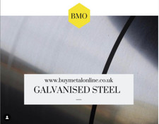 Galvanised Mild steel sheet DX51D - Various Sizes - FREE CUT TO SIZE SERVICE