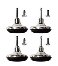 4x Chrome Feet Leg Gliders