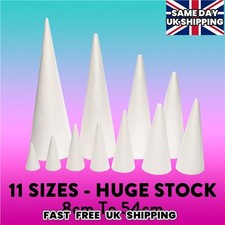 POLYSTYRENE CONES SALE - Craft Sugarcraft Sweet Trees Xmas QUALITY BIG UK Stocks