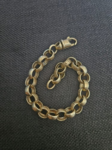 9ct gold belcher - belcher, 8.5"
