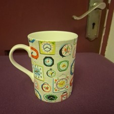 Cath Kidston by Churchill Clocks Mug Cup Fine China Multicoloured - Unused
