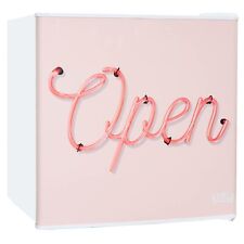 Kuhla White Mini Fridge 45 Litre Pink Open Design Table Top Cooler KTTF0E6W-1025