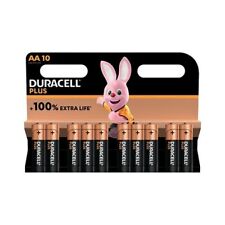 Duracell Plus AA Battery Alkaline 100% Extra Life (Pack of 10)