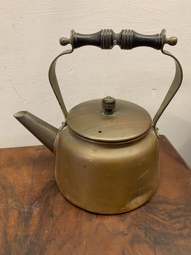 Antique gas kettle copper - gas,
