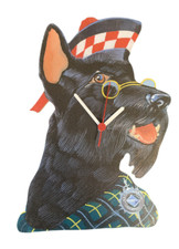 Scottie the Sailor Dog Clock - Dog Clocks - Scottish Terrier Clock CC5-C