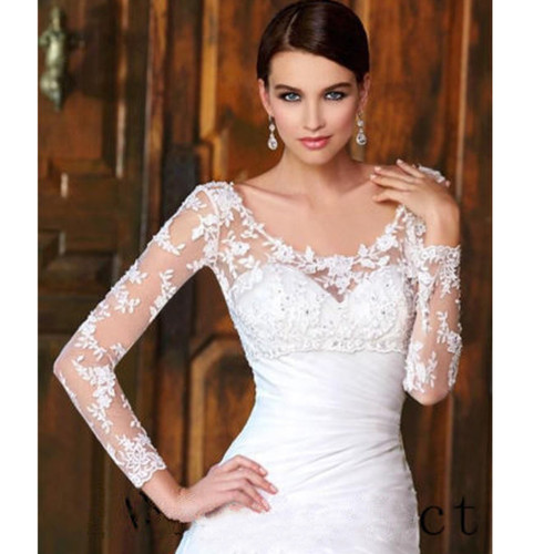 Lace long sleeve wedding - lace,