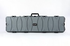 Hard Gun Case Extra Large Wheeled Hard Case (Wave Foam); Grey shade