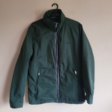 Gant New Haven Jacket Hooded Mens Green Bomber Waterproof Lined Padded Small