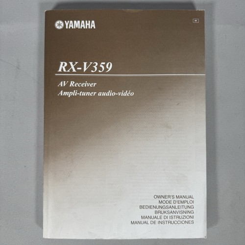 Yamaha v359 owners manual - owners,
