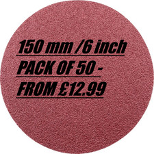 6 inch sanding discs 50 from