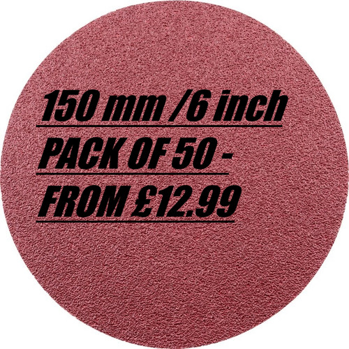 150mm sanding discs - 150mm, 6